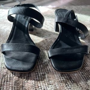 Everlane Black Block Heel Sandal, Size 7